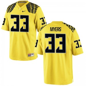 Dexter Myers University of Oregon Football Mens Limited Jersey - Gold
