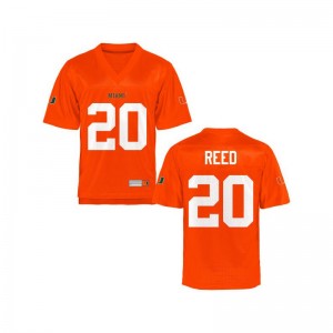 Ed Reed Miami Hurricanes College Youth Game Jersey - Orange
