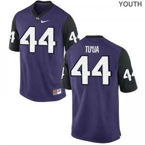 Ezra Tu'ua Texas Christian University College Youth(Kids) Limited Jersey - Purple Black