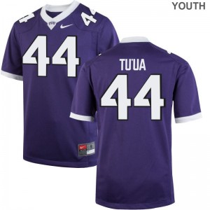 Ezra Tu'ua TCU College Youth Limited Jerseys - Purple