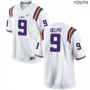 Grant Delpit Louisiana State Tigers Football Kids Limited Jersey - White