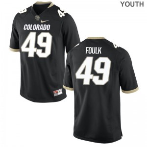 Griffin Foulk UC Colorado NCAA For Kids Game Jerseys - Black