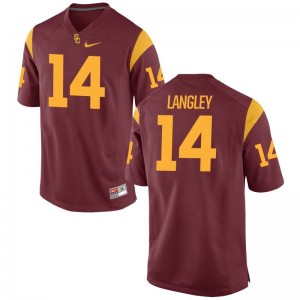 Isaiah Langley USC Trojans Player Men Game Jersey - White