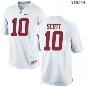 JK Scott Alabama Crimson Tide Official Youth(Kids) Limited Jerseys - White