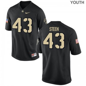 Jacquese Steen Army College Kids Game Jerseys - Black