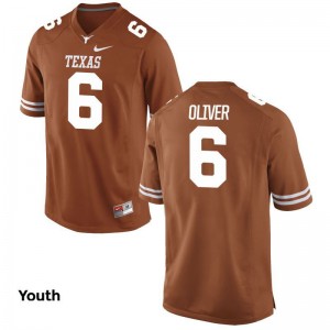 Jake Oliver University of Texas University Youth(Kids) Limited Jerseys - Orange