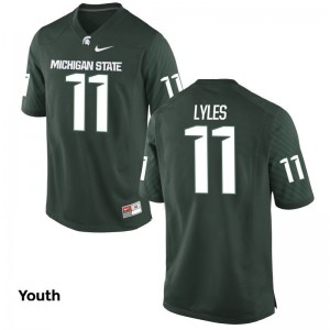 Jamal Lyles Michigan State Spartans Player Kids Game Jersey - Green
