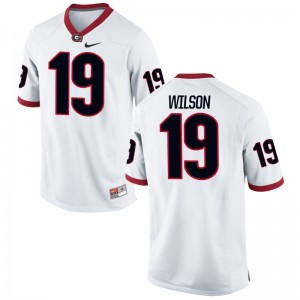 Jarvis Wilson University of Georgia NCAA For Men Limited Jerseys - White