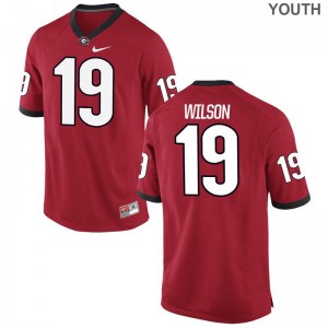 Jarvis Wilson Georgia Bulldogs Football Youth(Kids) Game Jersey - Red