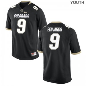 Javier Edwards Colorado Buffaloes Official Youth(Kids) Limited Jerseys - Black