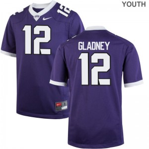Jeff Gladney Texas Christian University Alumni Youth(Kids) Game Jerseys - Purple