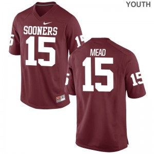 Jeffery Mead OU Sooners NCAA Youth Game Jerseys - Crimson