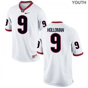 Jeremiah Holloman Georgia Bulldogs Player Kids Game Jerseys - White