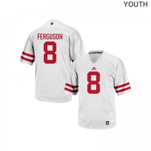 Joe Ferguson UW University Youth Replica Jerseys - White