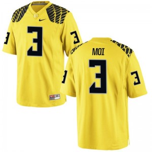 Jonah Moi Oregon Official For Men Limited Jersey - Gold
