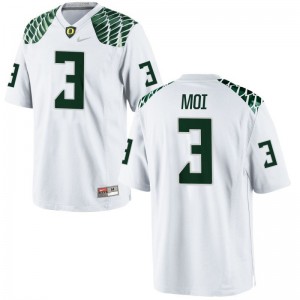 Jonah Moi University of Oregon Official Youth(Kids) Game Jersey - White