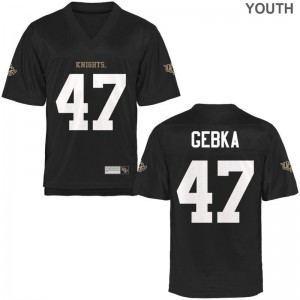 Jonathan Gebka UCF Knights Alumni Youth(Kids) Game Jerseys - Black