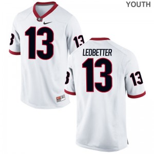 Jonathan Ledbetter UGA Football Youth(Kids) Game Jerseys - White