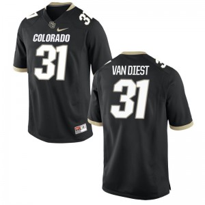 Jonathan Van Diest UC Colorado NCAA Mens Limited Jerseys - Black