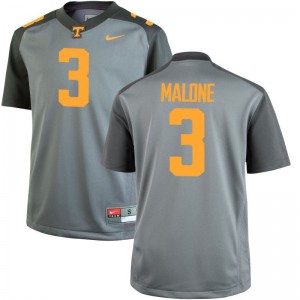 Josh Malone Tennessee NCAA Mens Game Jerseys - Gray