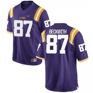 Justin Beckwith LSU College Men Limited Jersey - Purple