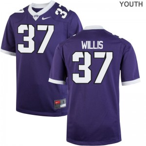 Kade Willis TCU High School Youth Game Jersey - Purple
