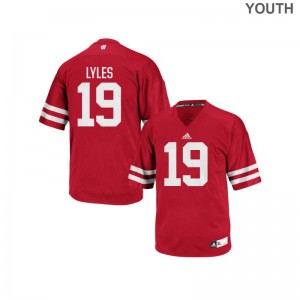 Kare Lyles Wisconsin Badgers College Kids Authentic Jersey - Red