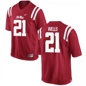 KeShun Wells Ole Miss University For Men Limited Jersey - Red