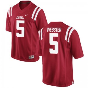 Ken Webster University of Mississippi Alumni Men Game Jerseys - Red