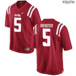 Ken Webster Rebels NCAA For Kids Limited Jerseys - Red