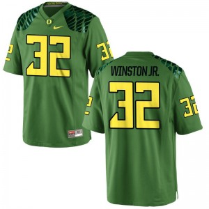 La'Mar Winston Jr. University of Oregon Player Mens Game Jersey - Apple Green