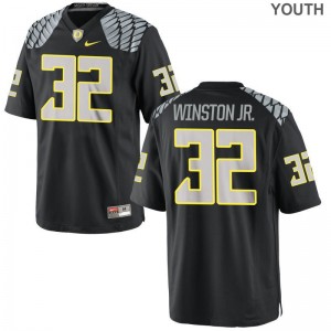 La'Mar Winston Jr. University of Oregon College Kids Game Jerseys - Black