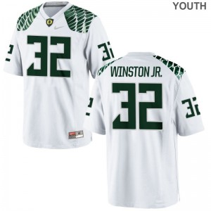 La'Mar Winston Jr. UO College Youth(Kids) Game Jerseys - White