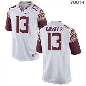 Lawrence Dawsey Jr. Florida State Football Youth(Kids) Game Jersey - White