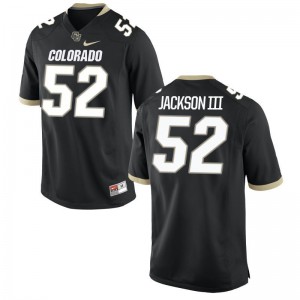 Leo Jackson III UC Colorado University Men Game Jersey - Black