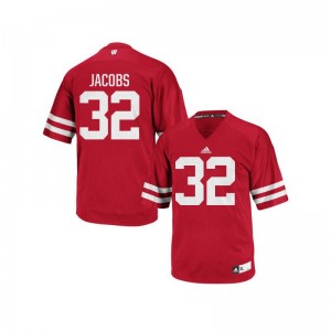 Leon Jacobs Wisconsin Badgers Player For Men Replica Jerseys - Red
