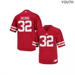 Leon Jacobs University of Wisconsin High School Youth Replica Jerseys - Red
