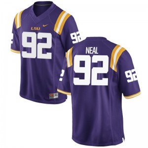 Lewis Neal LSU Official Mens Game Jerseys - Purple