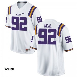 Lewis Neal Tigers Official Youth(Kids) Game Jerseys - White