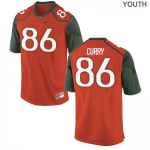 Malik Curry Miami Official Youth(Kids) Limited Jerseys - Orange