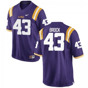 Matt Brock LSU NCAA Men Limited Jersey - Purple
