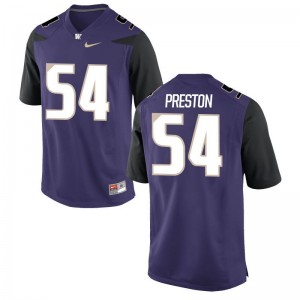 Matt Preston University of Washington Player Men Game Jersey - Purple