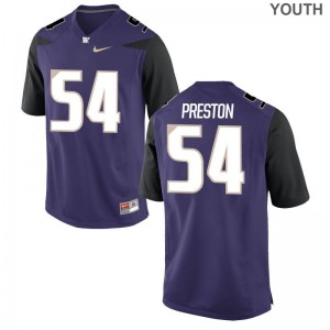 Matt Preston UW Huskies University Youth Limited Jerseys - Purple