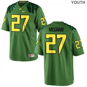 Mattrell McGraw University of Oregon University Youth Game Jerseys - Apple Green