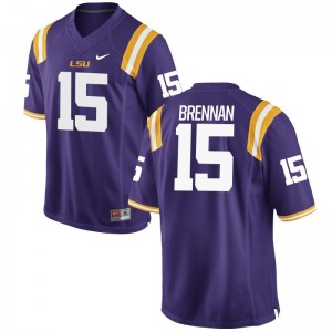 Myles Brennan LSU Football Men Limited Jersey - Purple