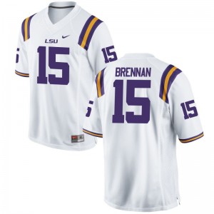 Myles Brennan LSU NCAA For Men Limited Jerseys - White