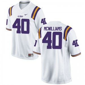 Mylik McWilliams LSU Official Mens Limited Jerseys - White