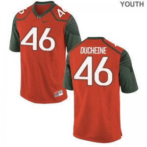 Nicholas Ducheine Miami Hurricanes NCAA Youth(Kids) Limited Jerseys - Orange