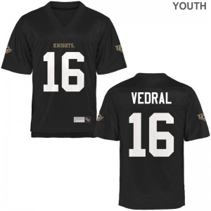 Noah Vedral Knights Football For Kids Game Jersey - Black