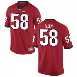 Pat Allen UGA Bulldogs College For Men Game Jerseys - Red
